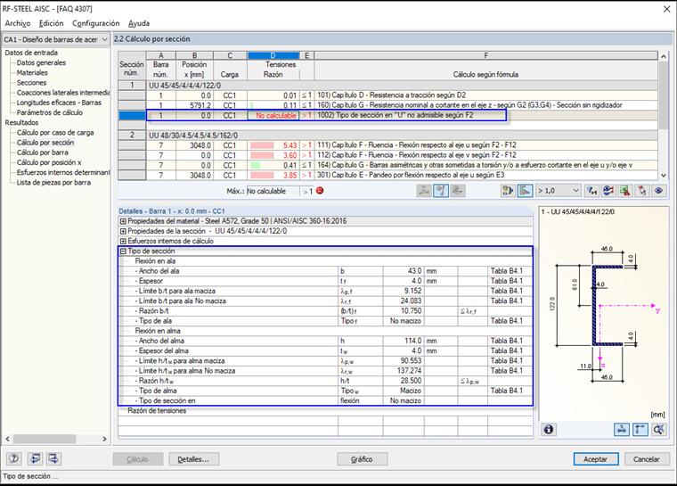Canal en C no compacto no designable