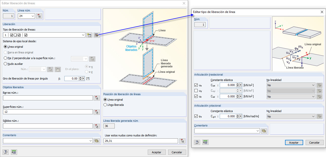Posible definición de la unión entre las superficies de fachada y los elementos de la estructura principal