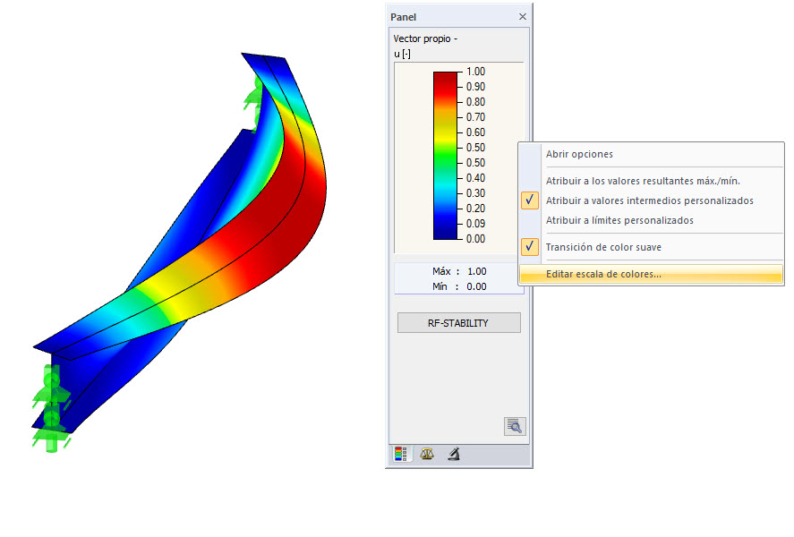Editar escala de colores