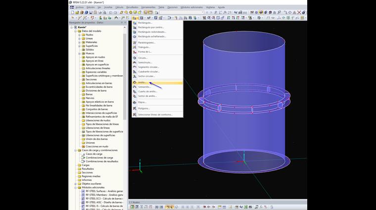 Crear superficie anular plana