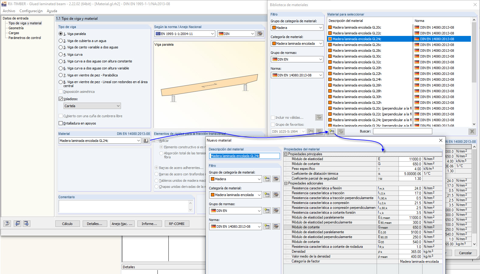Librería de materiales