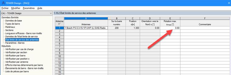 Ventana 1.10.2 - Capacidad de servicio de las antenas