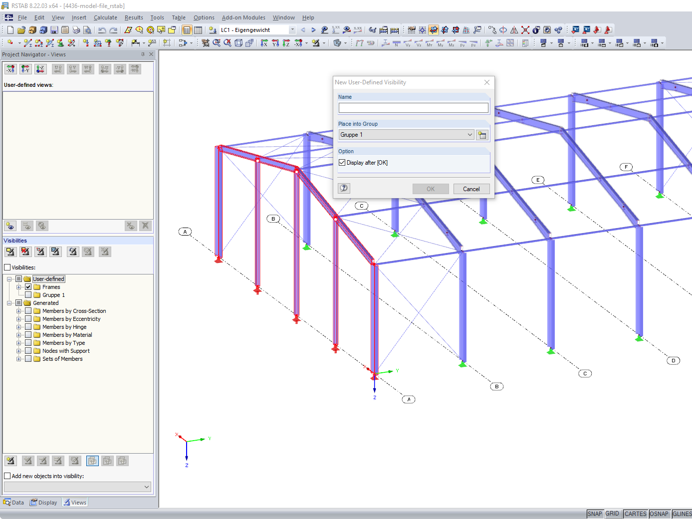 diálogo "Nueva visibilidad definida por el usuario"