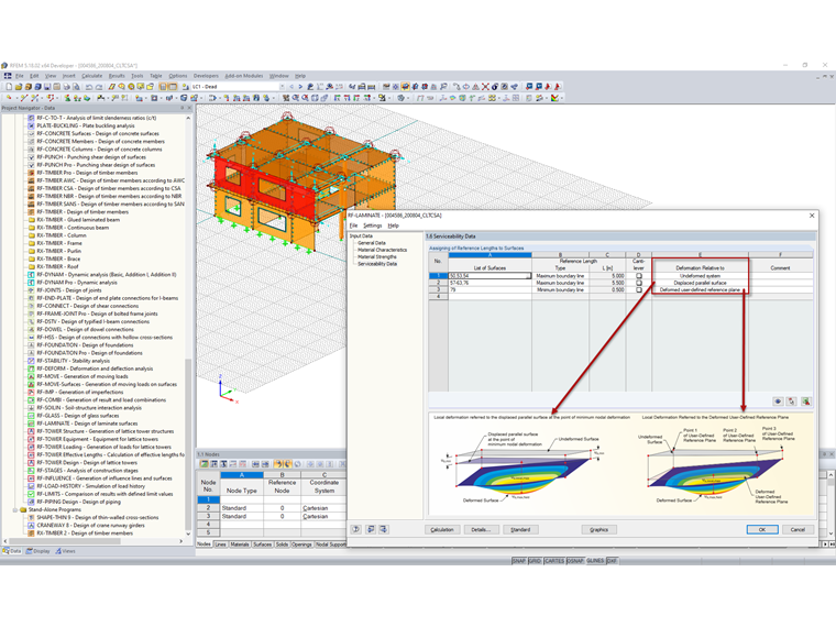 RF-LAMINATE - Ventana 1.6 Datos de servicio