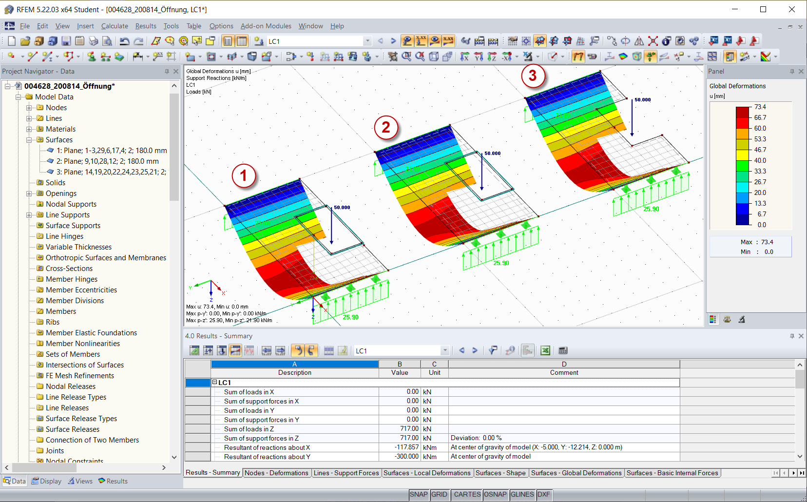 Superficies con hueco - Resultados