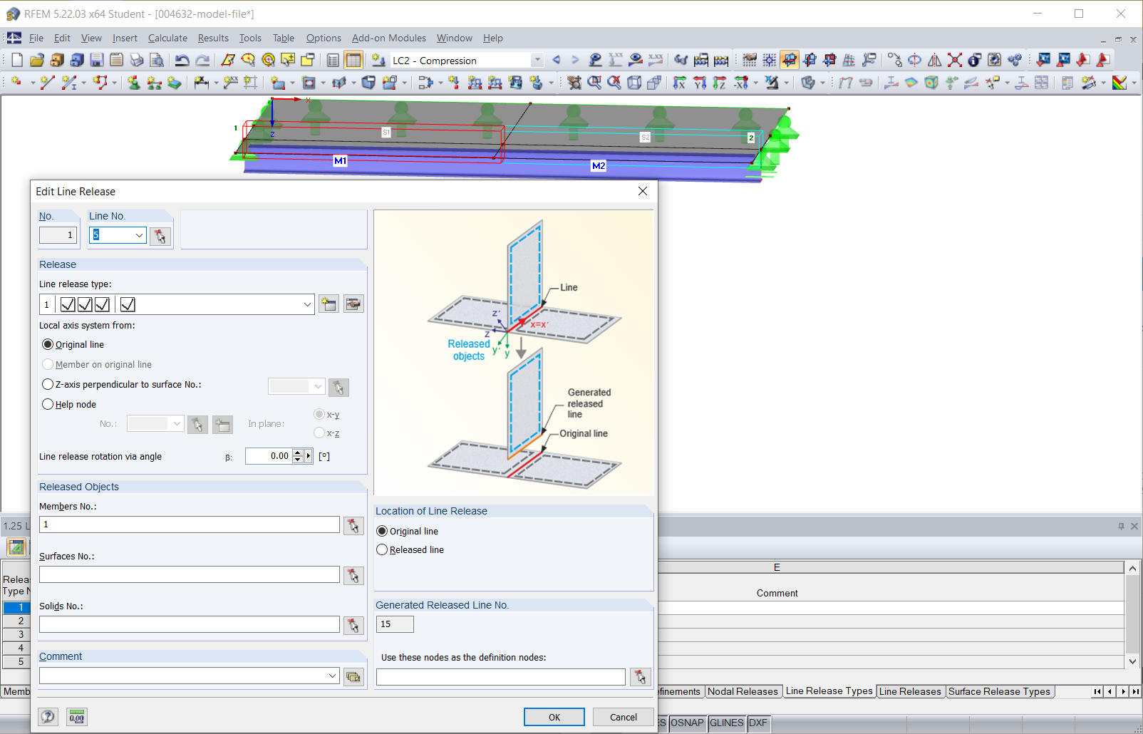 Liberación de línea 1