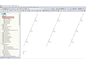 Activación de los ejes de línea locales A x, y, z en el navegador de visualización