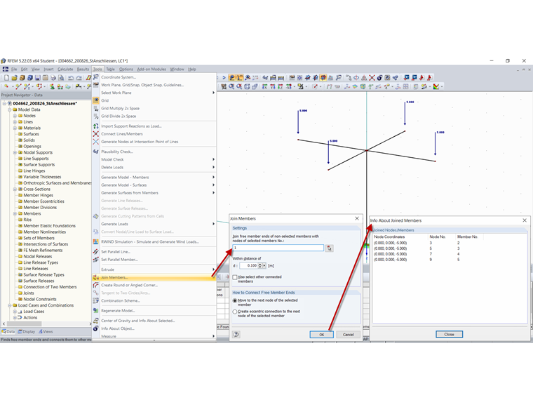 Función "Unir miembros"