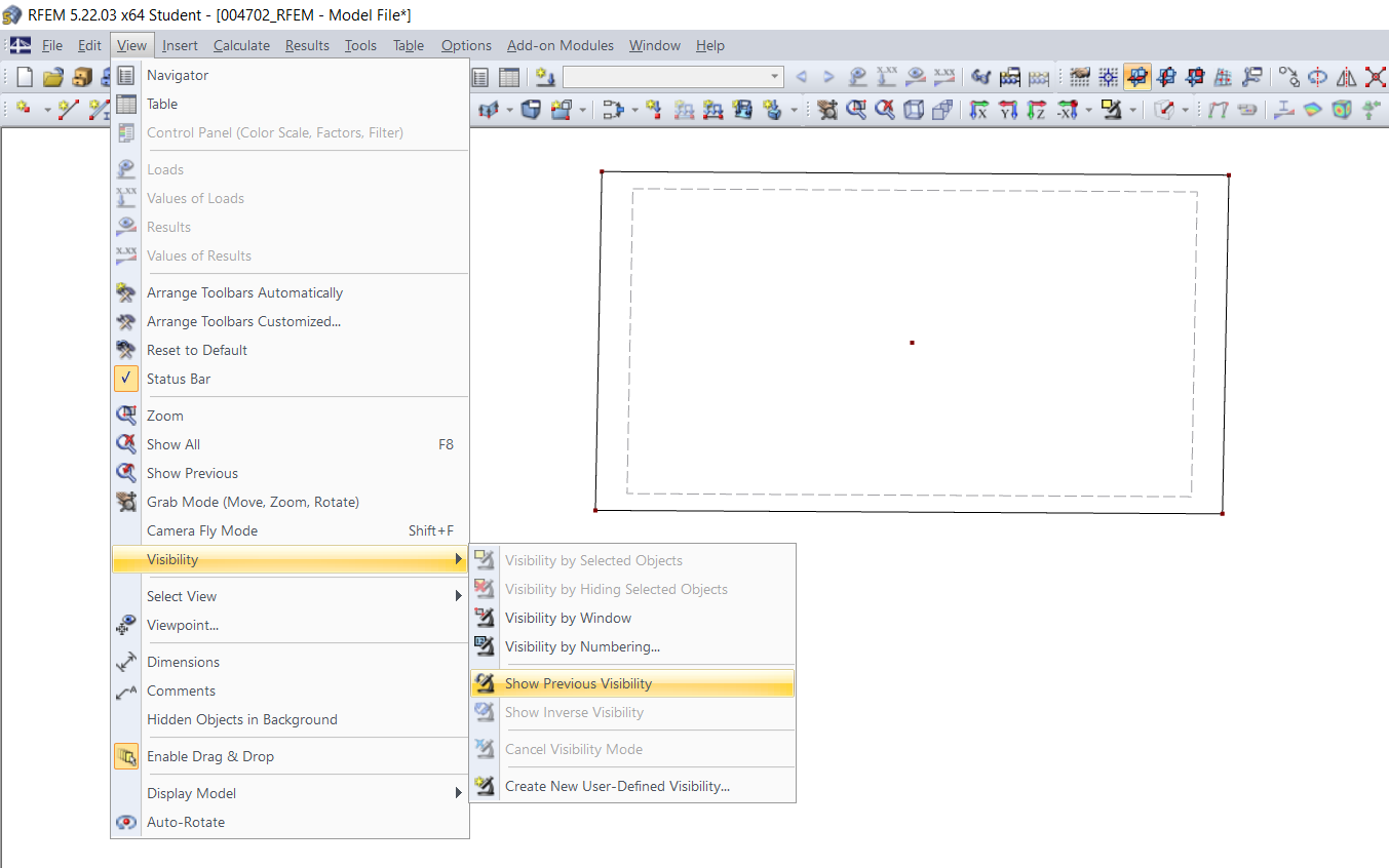 Desactivar el modo de visibilidad