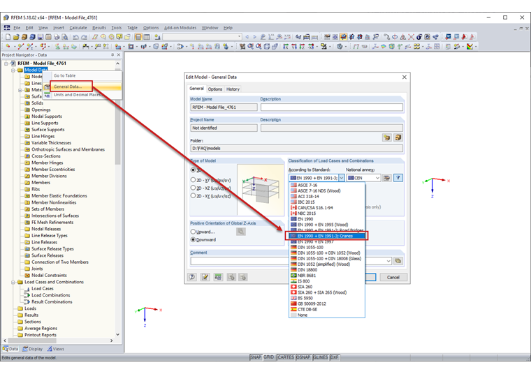 Editar datos generales del modelo