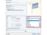 Definición de una articulación de barra no lineal