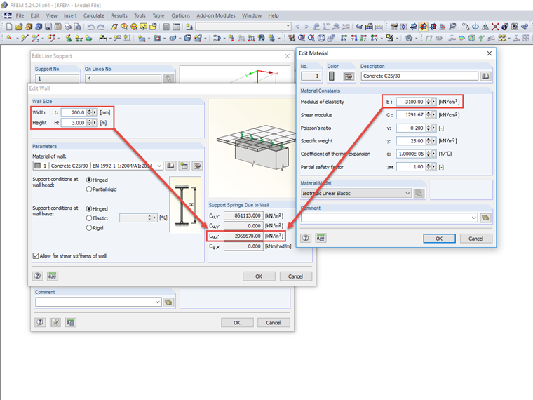 Muelle de apoyo en z debido a la pared