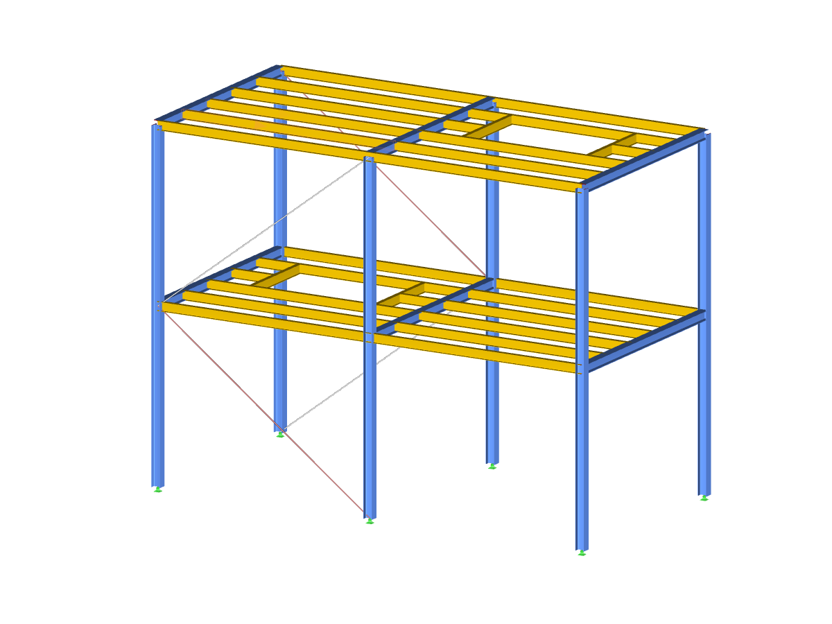 Estructura de acero industrial