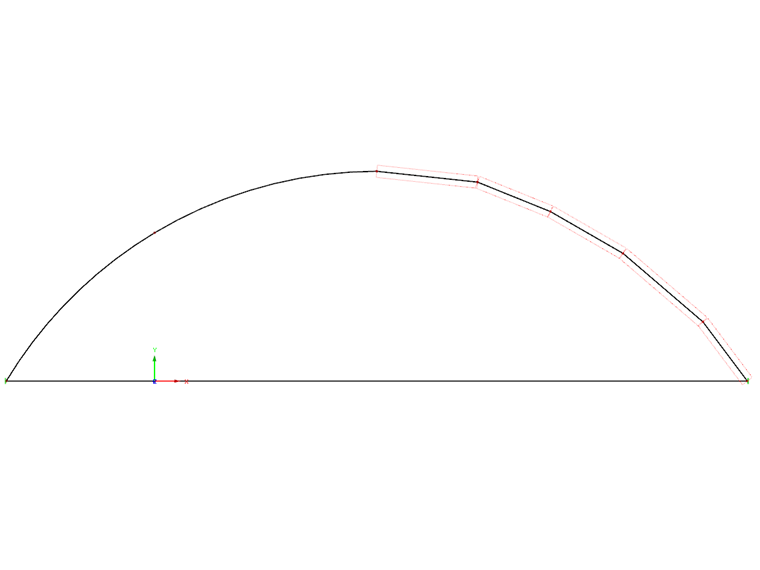 Barra curva como conjunto de barras