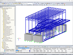 Modelo en 3D del Somnium en RFEM (© Bollinger+Grohmann)