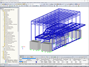 Modelo en 3D del Somnium en RFEM (© Bollinger+Grohmann)