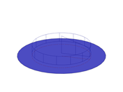 Superficie circular con carga circular libre