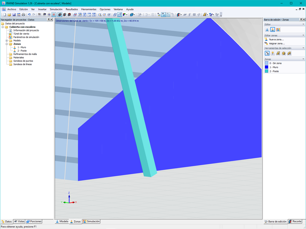 RWIND Simulation | Dividir modelo en zonas