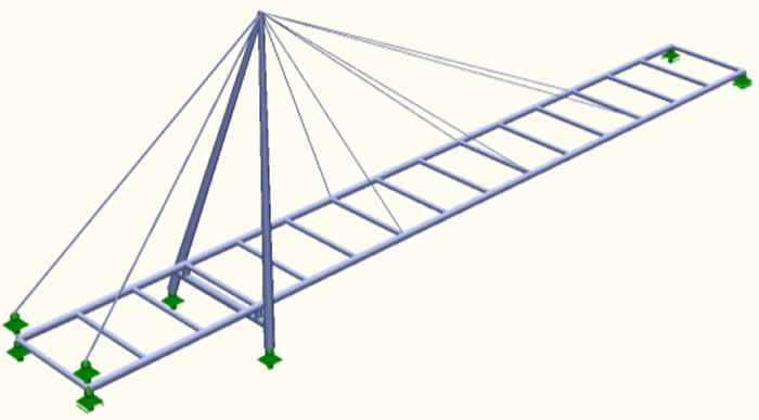 Puente peatonal y ciclista sobre Leoganger Ache