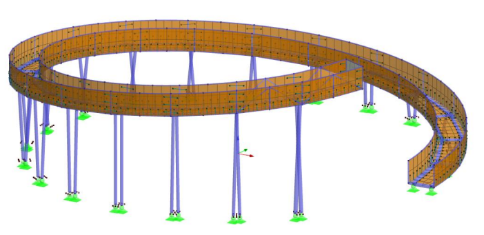 Maqueta de la torre mirador en el cerro Kobylí procesada en la tesis de licenciatura