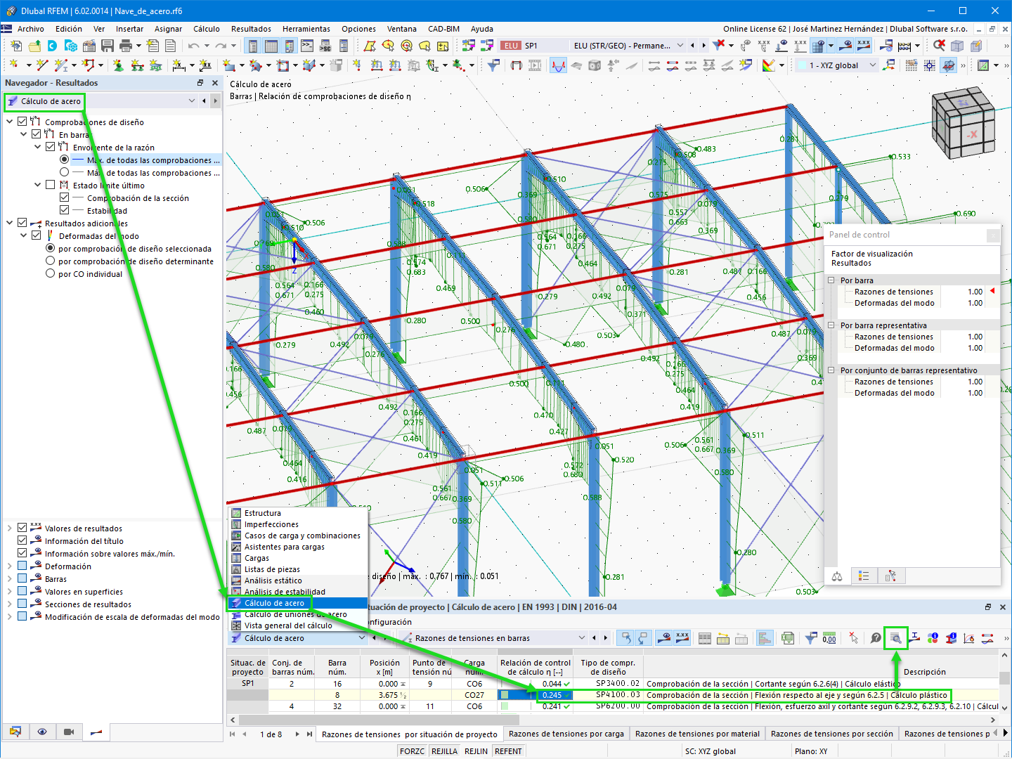 FAQ 005042 | He activado el diseño dentro de Datos generales en "Complementos" y he calculado todo. ¿Cómo obtengo los resultados de mi cálculo?