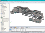 Modelo de la edificación residencial en 3D de RFEM (© JCR Estructural)