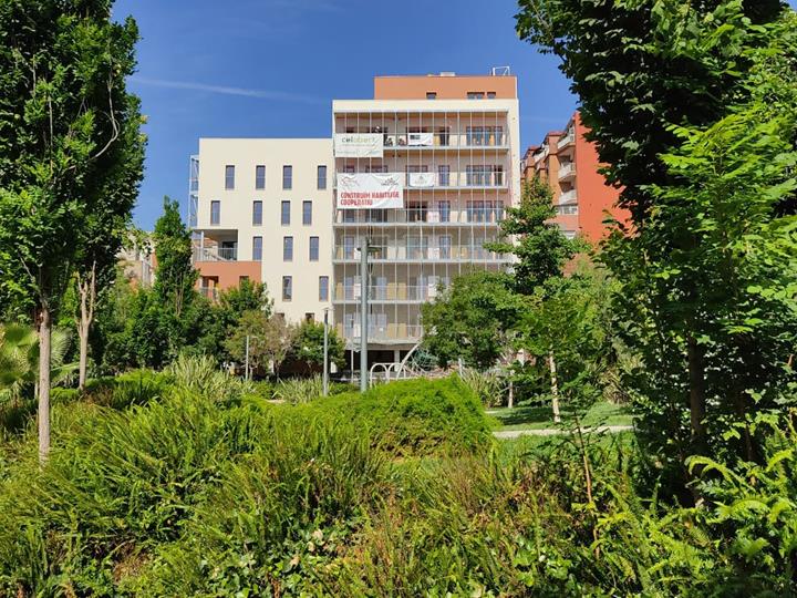 Cirerers, el edificio de viviendas de madera más alto de España (© Estudi M103)