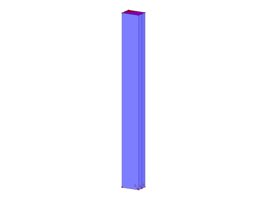 Columna compuesta enterrada con 2 secciones