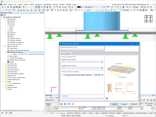 Contacto de superficies