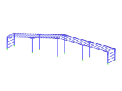 Módulo de construcción industrial de 4 bahías