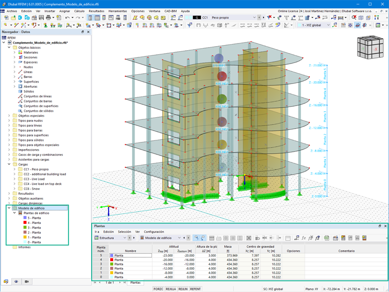 Complemento Modelo de edificio