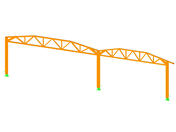 Modelo de pórtico del área de almacenamiento de la sede de ÖkoFEN