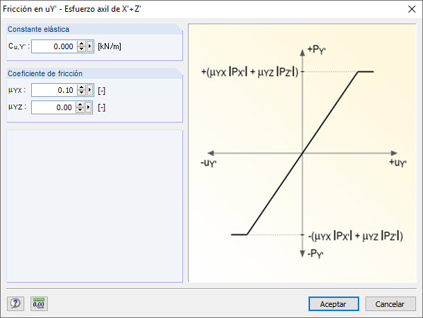 FAQ 003537 | ¿Es posible considerar también la fricción en el apoyo en nudo en RFEM o RSTAB?