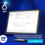 Nuevas características en el complemento Análisis de fases de construcción (CSA)