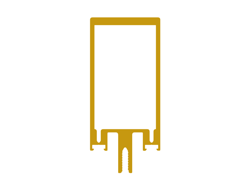 Sección de aluminio