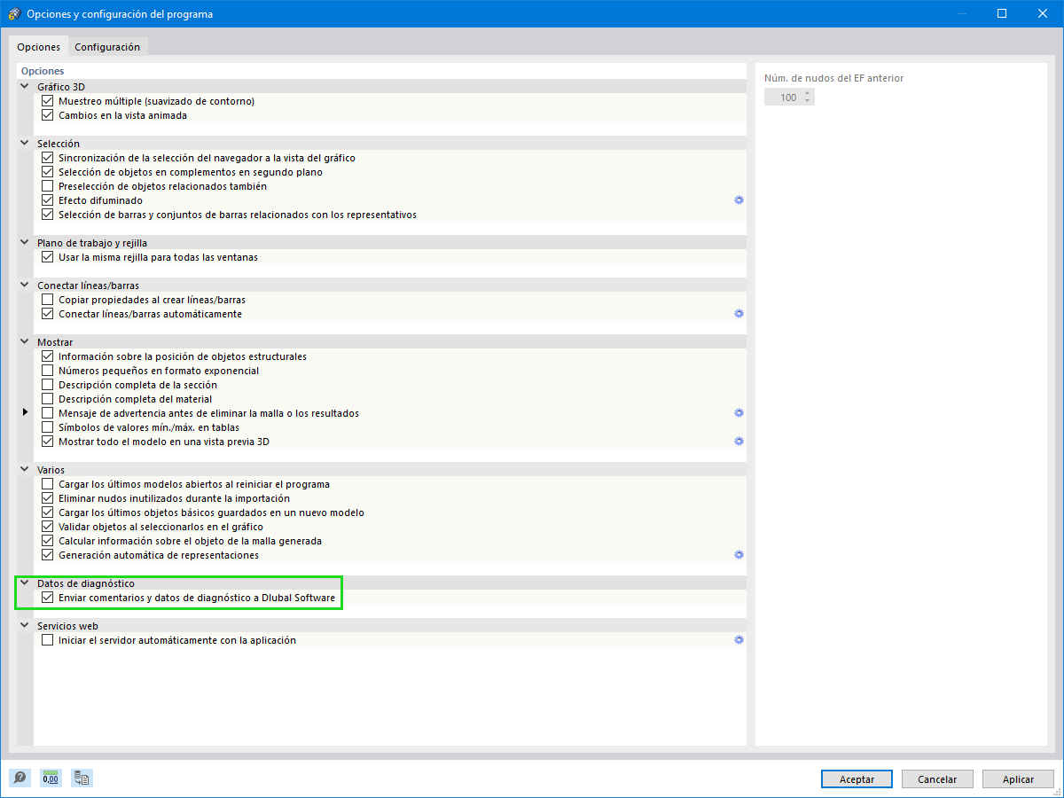 Aprobación o rechazo de la transmisión de datos de diagnóstico