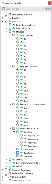 Selección de tensiones superficiales en el navegador
