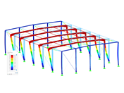 Deformación de la nave de acero