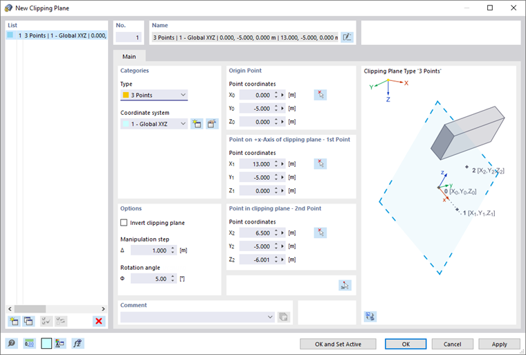 Cuadro de diálogo 'Nuevo plano de recorte'