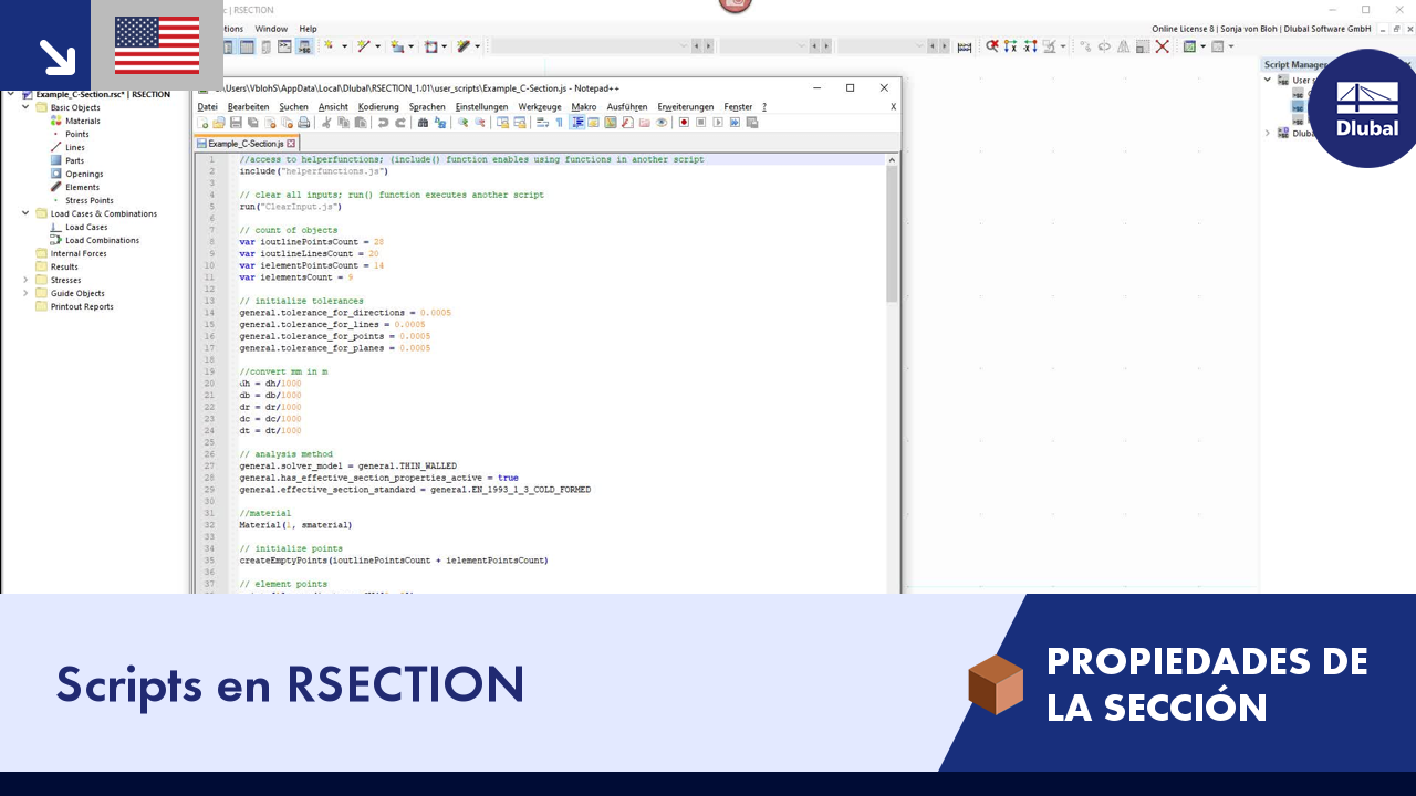 Scripts en RSECTION
