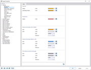 Configuración de colores para la selección