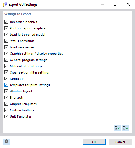 Exportar configuración de interfaz gráfica de usuario