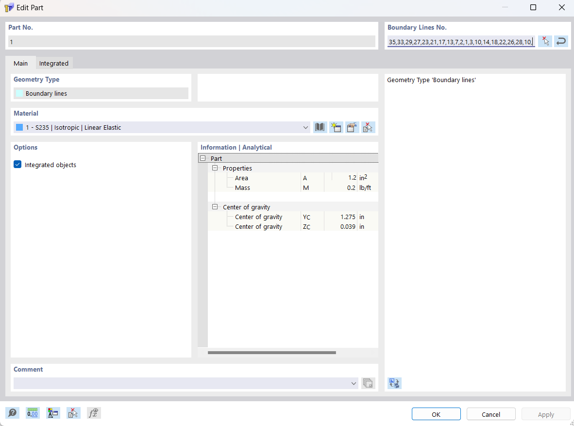 Cuadro de diálogo "Editar material"
