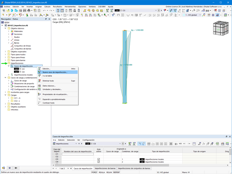 Nuevo caso de imperfección
