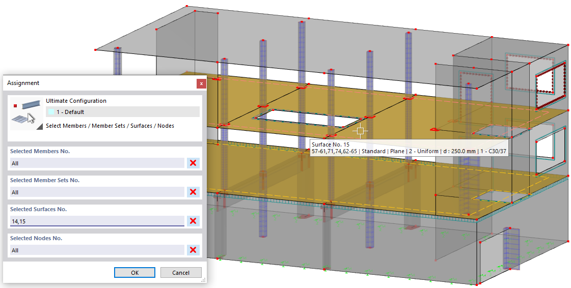 Asignar objetos a la configuración gráficamente