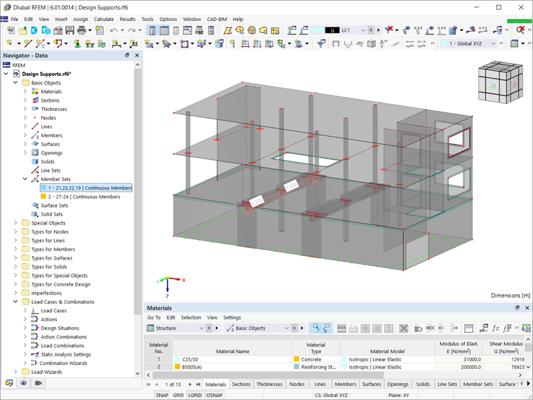 Conjunto de barras de interés