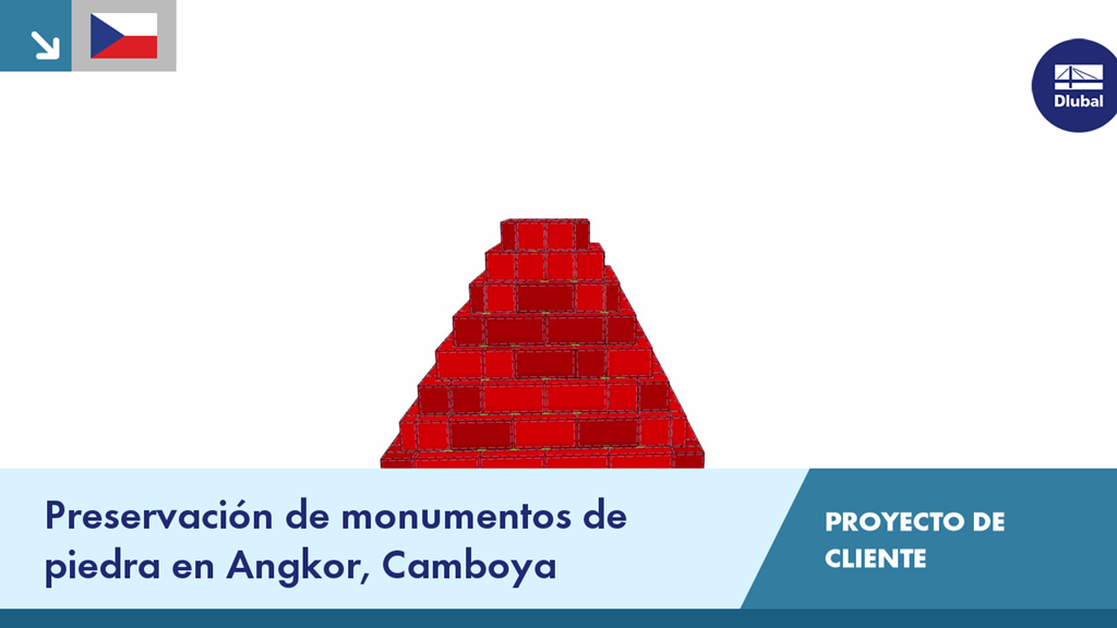 Ruinas del templo histórico de Angkor en Camboya, parte de un proyecto de protección del patrimonio.