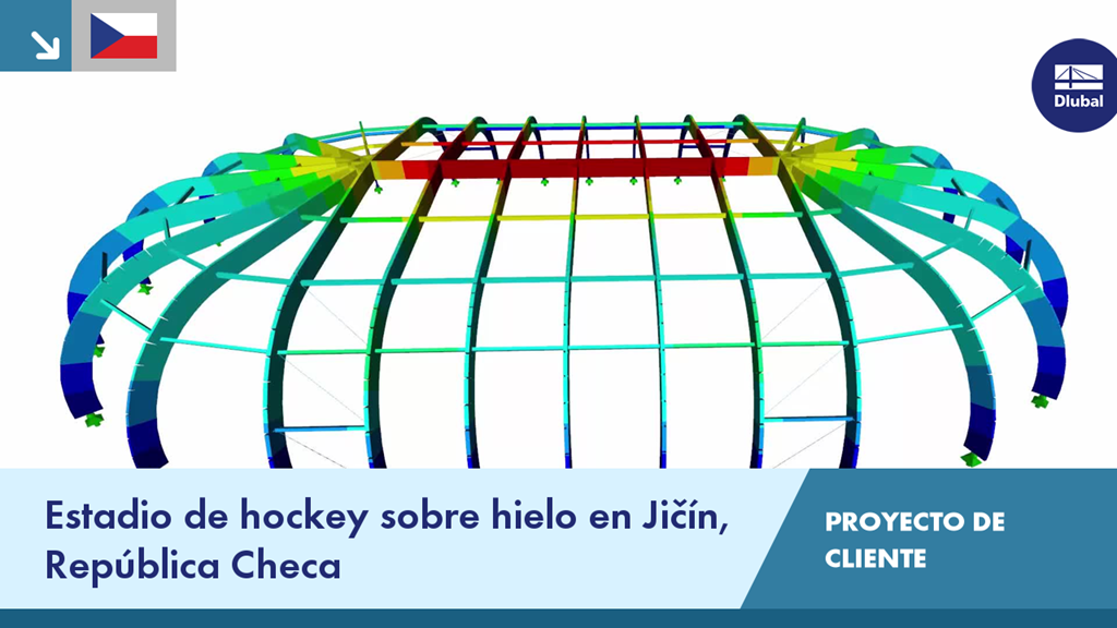 Pabellón de hockey sobre hielo en Jičín, República Checa: Proyecto de cliente innovador