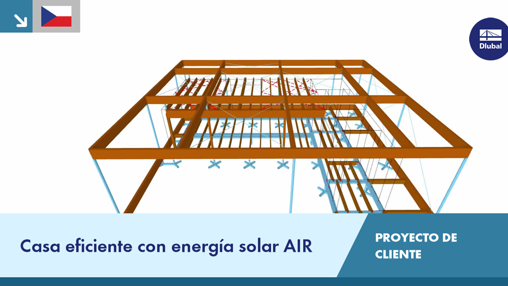 Modelo de la casa solar energéticamente eficiente AIR House en el Solar Decathlon 2013, diseñada por estudiantes de CVUT.