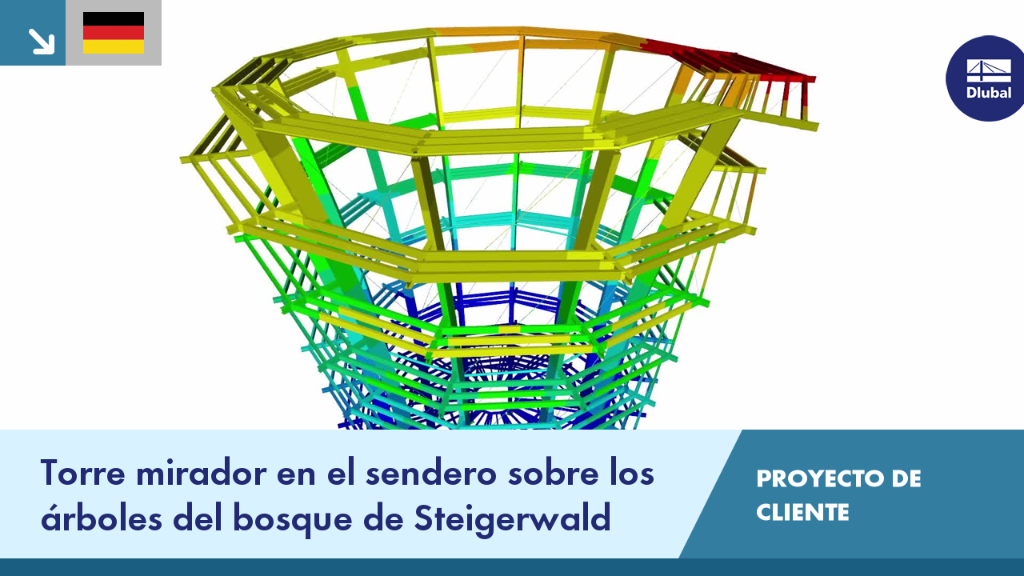 Torre de observación del sendero elevado de Steigerwald, rodeada de paisajes forestales
